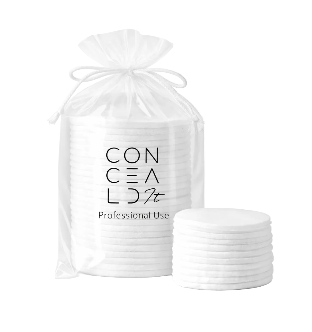 White cotton pads and tattoo gauze tattoo wipes for tattoo, PMU and beauty