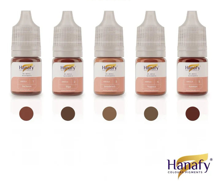 Hanafy areola pigment set for areola tattooing ink set