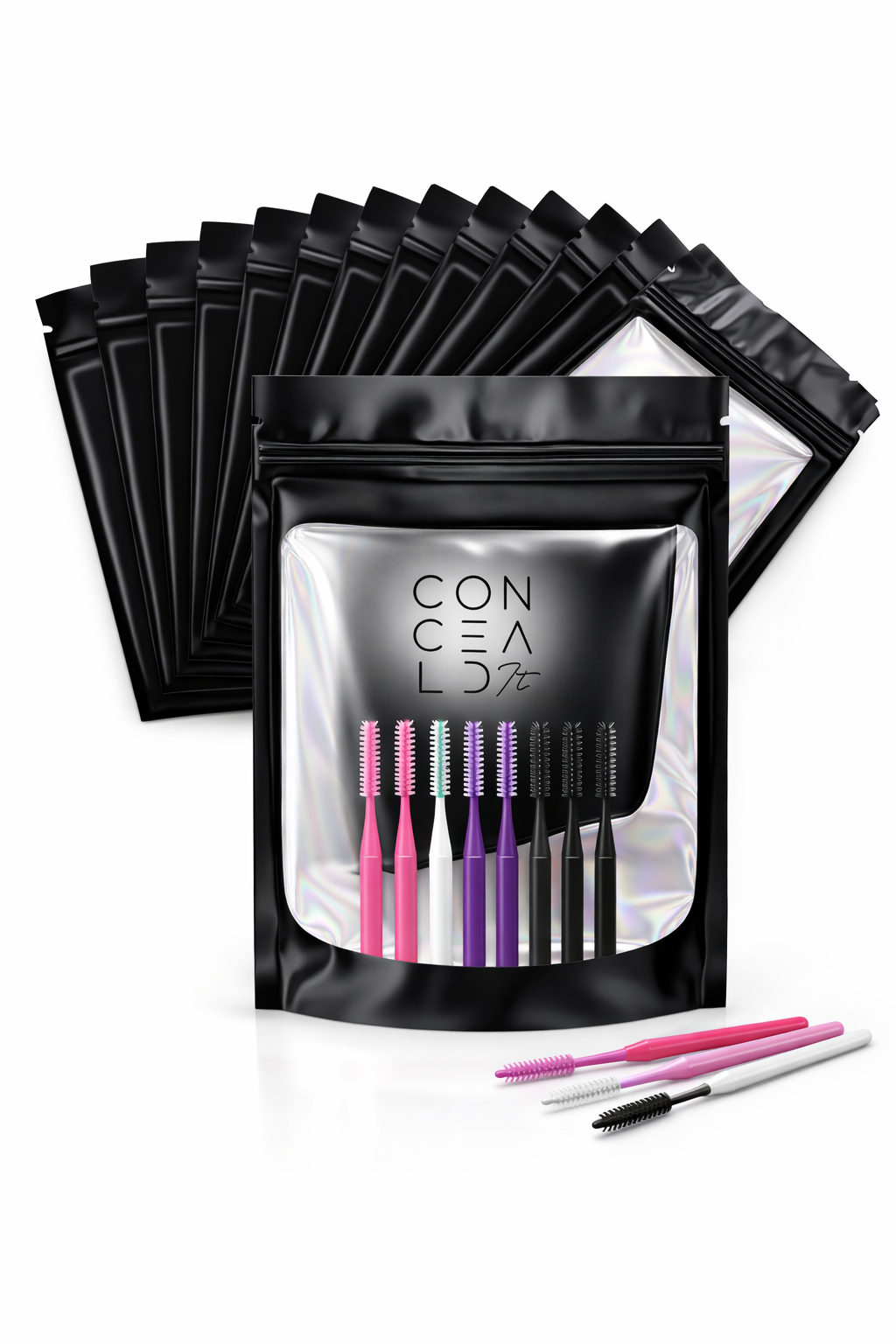 Micro eyebrow lamination brush for eyebrow lamination and eyebrows