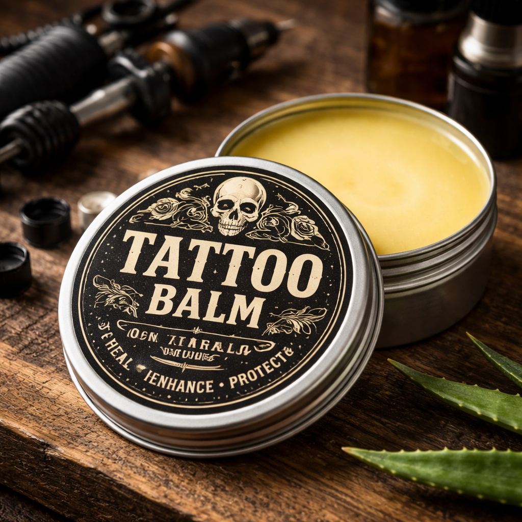 Tattoo aftercare healing ointment. tattoo pink balm for paramedical tattoo 